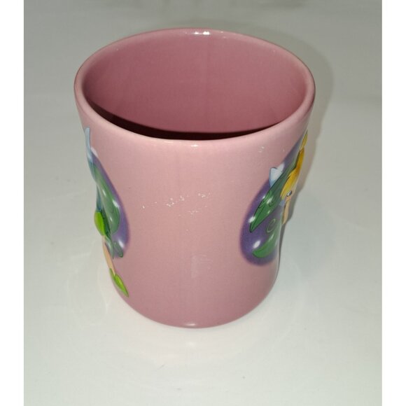 Disney Tinkerbell Mug Pink 4 Inches Wide 4.5 Inches Tall - Picture 9 of 11